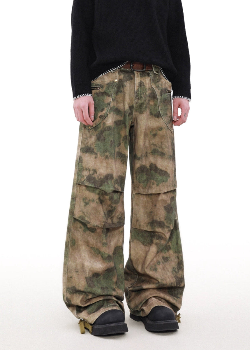 camouflage wide-leg pants gm16353