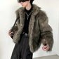 fur short retro jacket gm16337