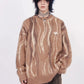 contrast color round neck sweater gm15335