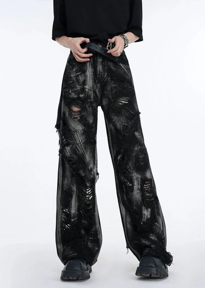 street damage denim pants gm16302