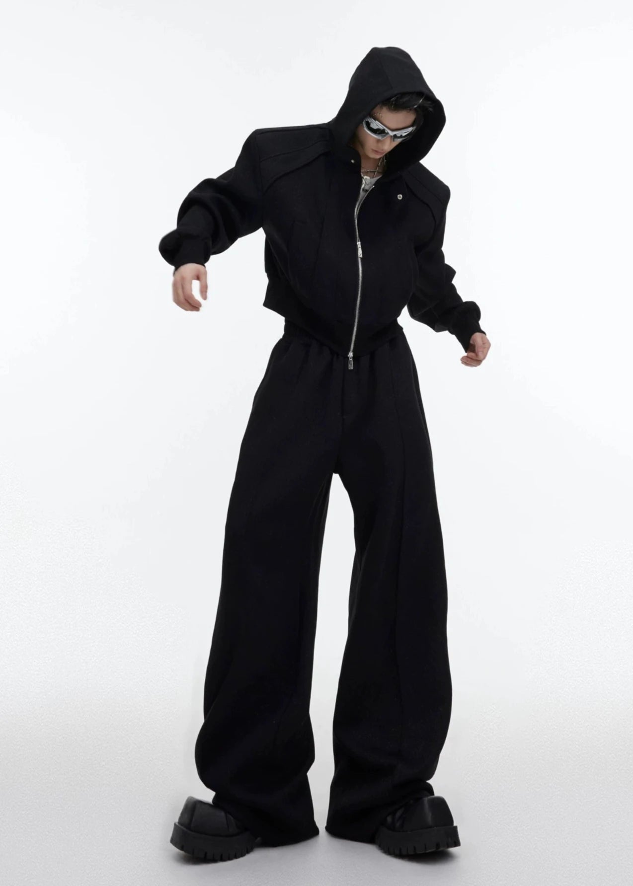 shiny loose sweat pants gm16294