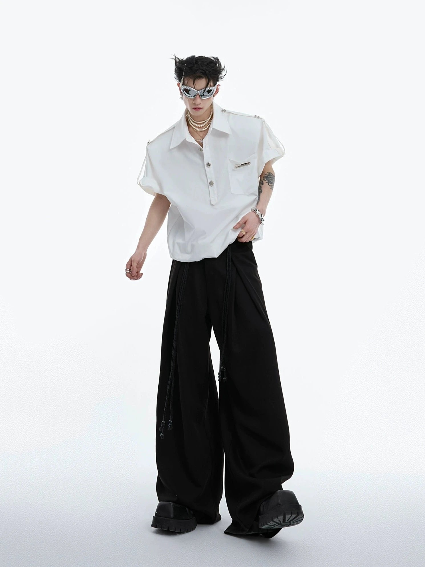 design three-dimensional twill casual pants gm15304