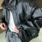 high neck leather jacket gm15578