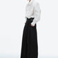 deconstructed pleated design silhouette shirt gm15303