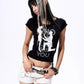 Gothic Angel Graphic Slim Tshirt gm16434