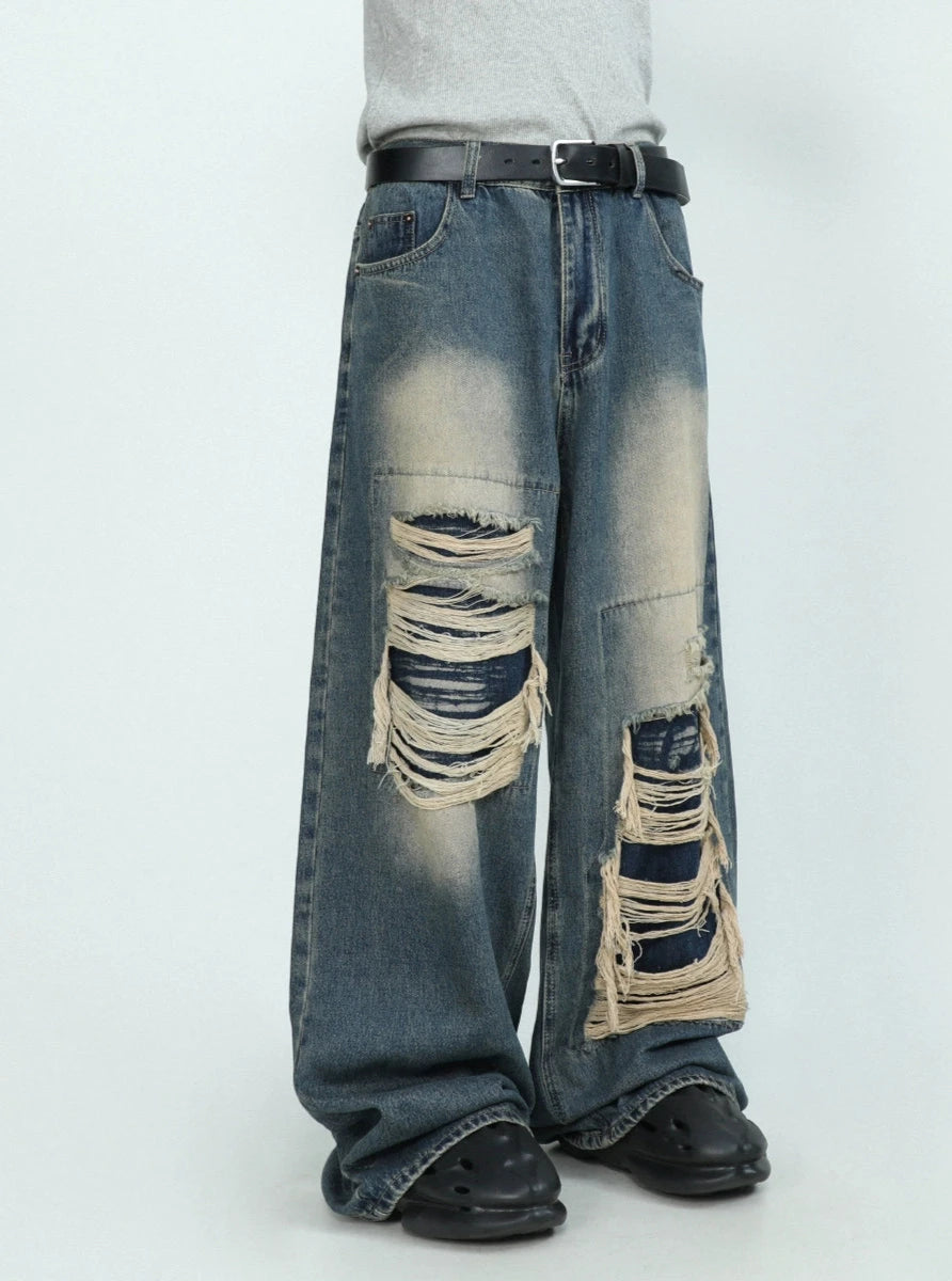 damage fake street denim gm15520