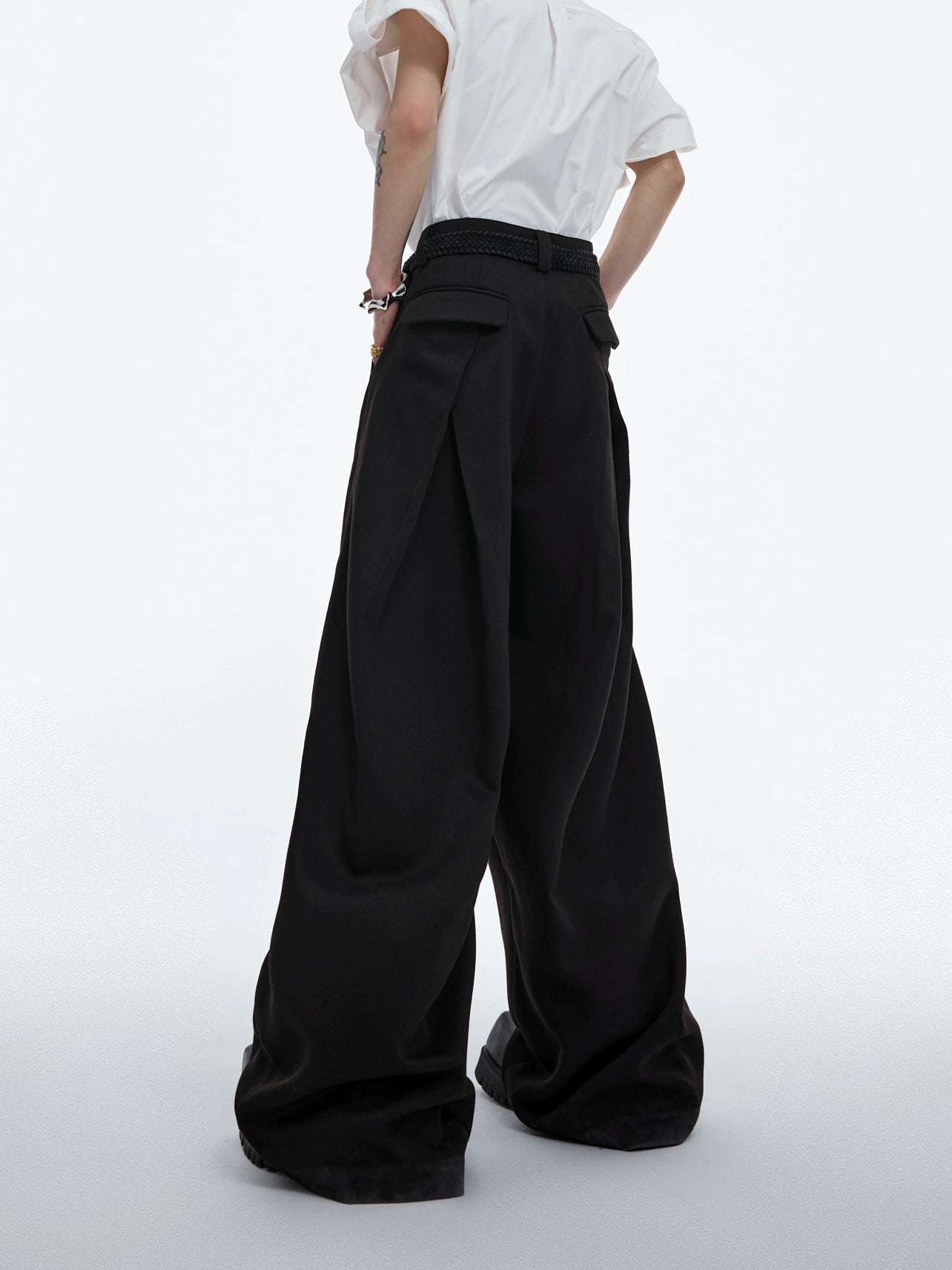 design three-dimensional twill casual pants gm15304