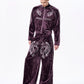 War Horse Embroidery Velvet Sweat Jacket gm16411