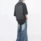 oversize back letter print T-shirt gm15323