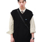 V-neck vest knit gm16073