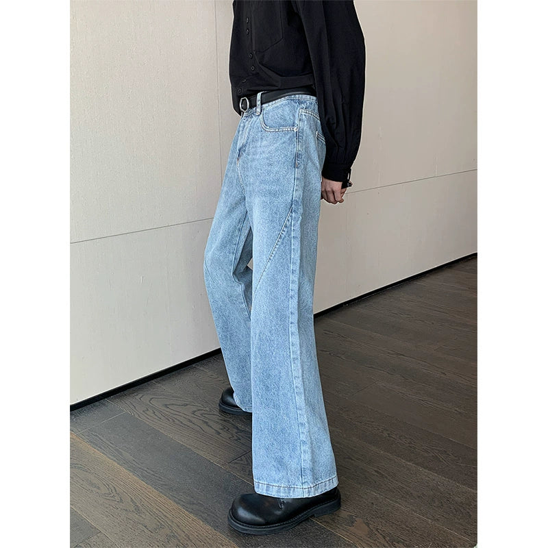 simple light blue bootcut denimgm15476