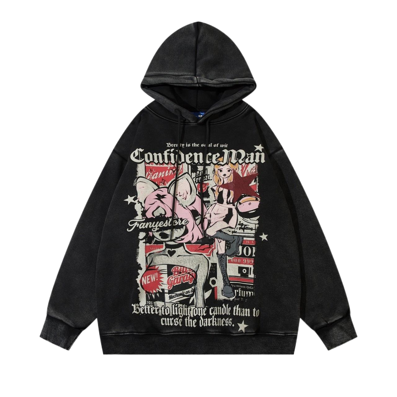 velvet hooded sweatshirt gm15341