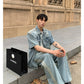 line denim fashin set up gm15199