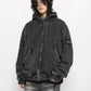 washed velvet hoodie gm16347