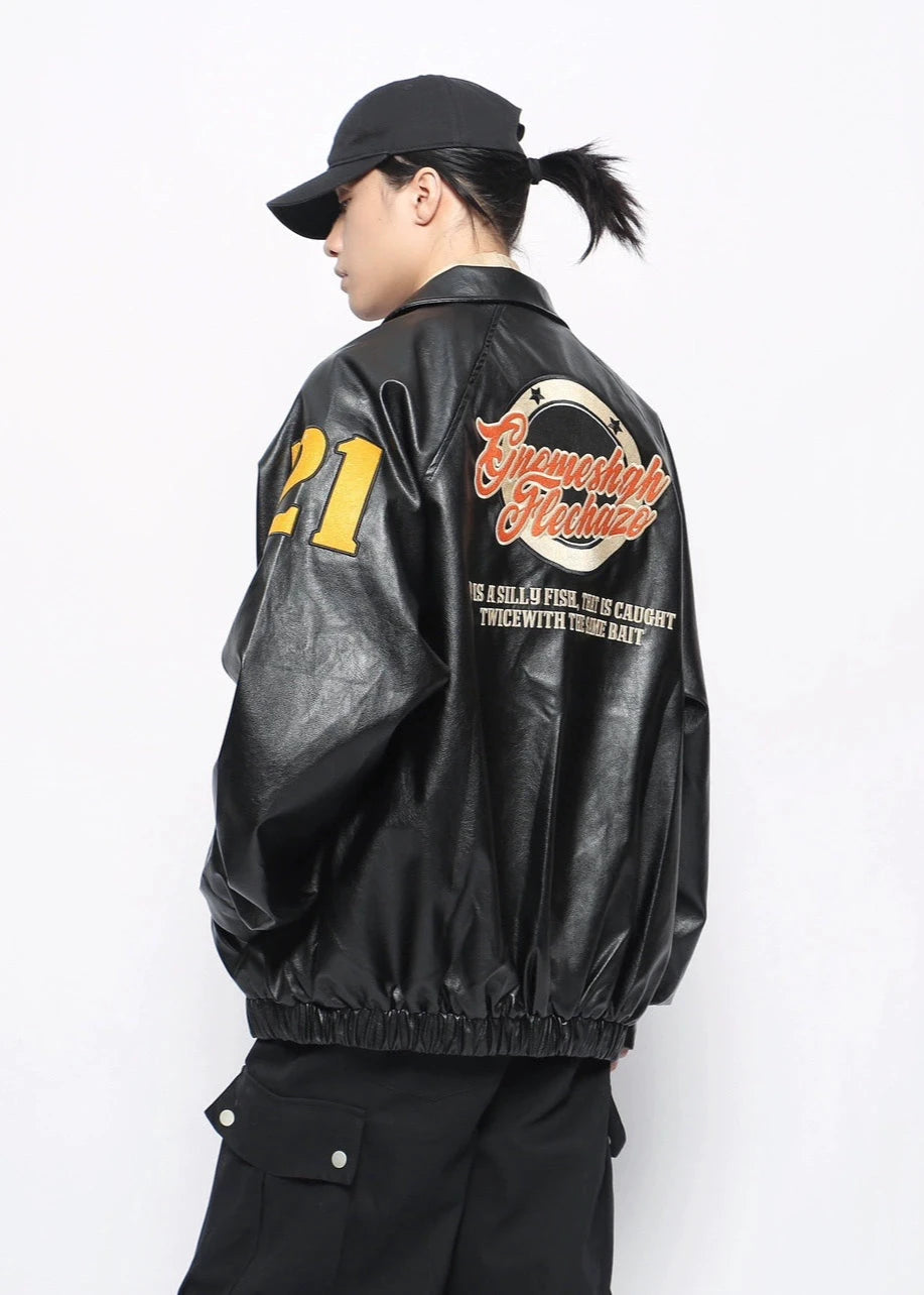 street motorcycle leather jacket gm16137