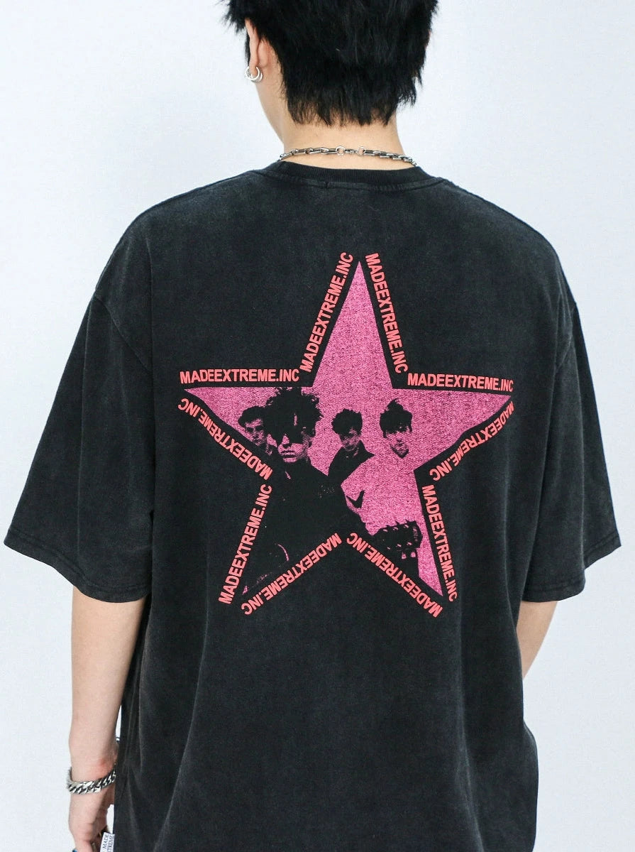 star back printed T-shirt gm15522