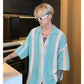 mesh stripe new trend tops gm15198