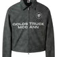 street short leather jacket gm16060