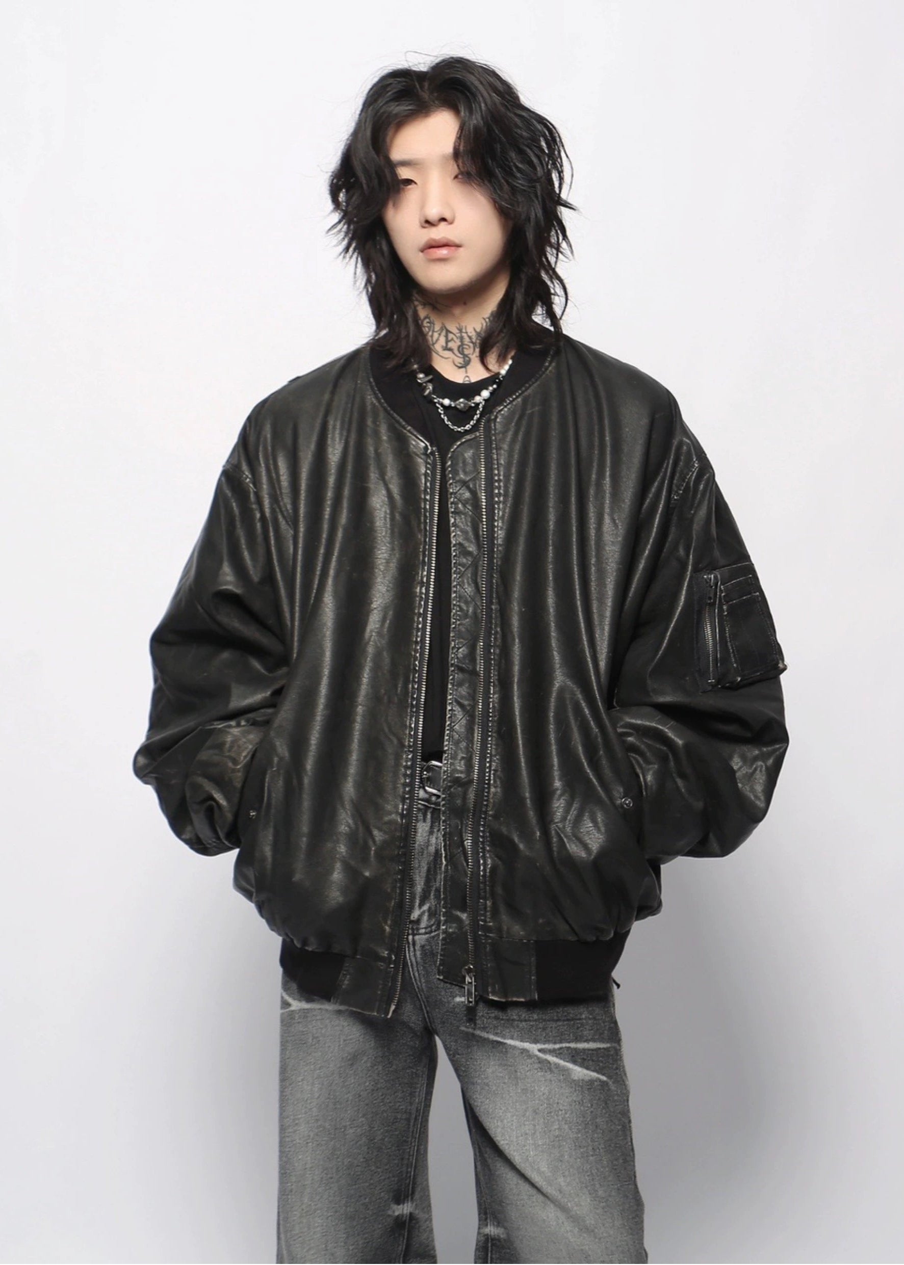 PU street jacket gm16401