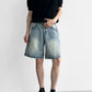 Washed Denim Half Pants gm16629
