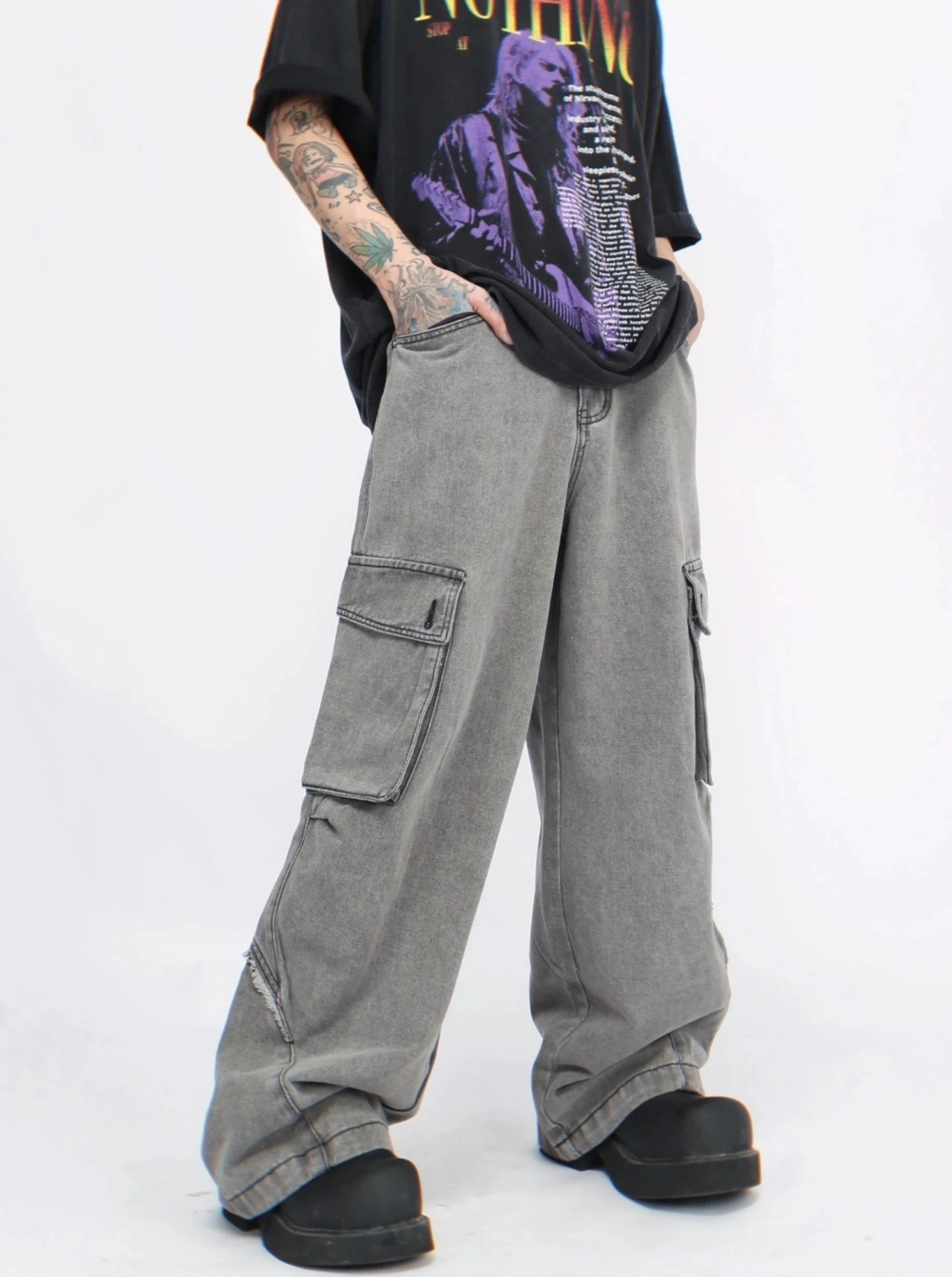 loose big pocket street pants gm15336