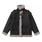 fur leather jacket gm16231