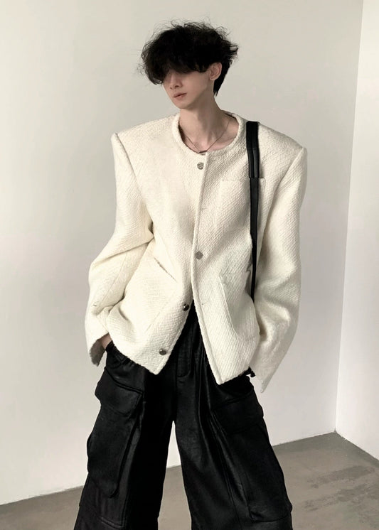 wool shoulder pad jacket gm16330