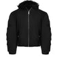 fur collar spliced hooded  jacket gm16180