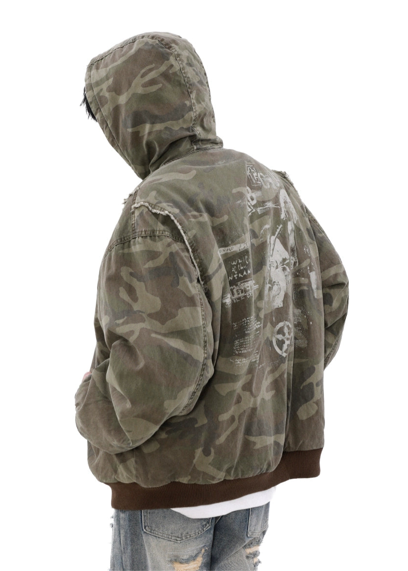 old camouflage flight jacket gm16357