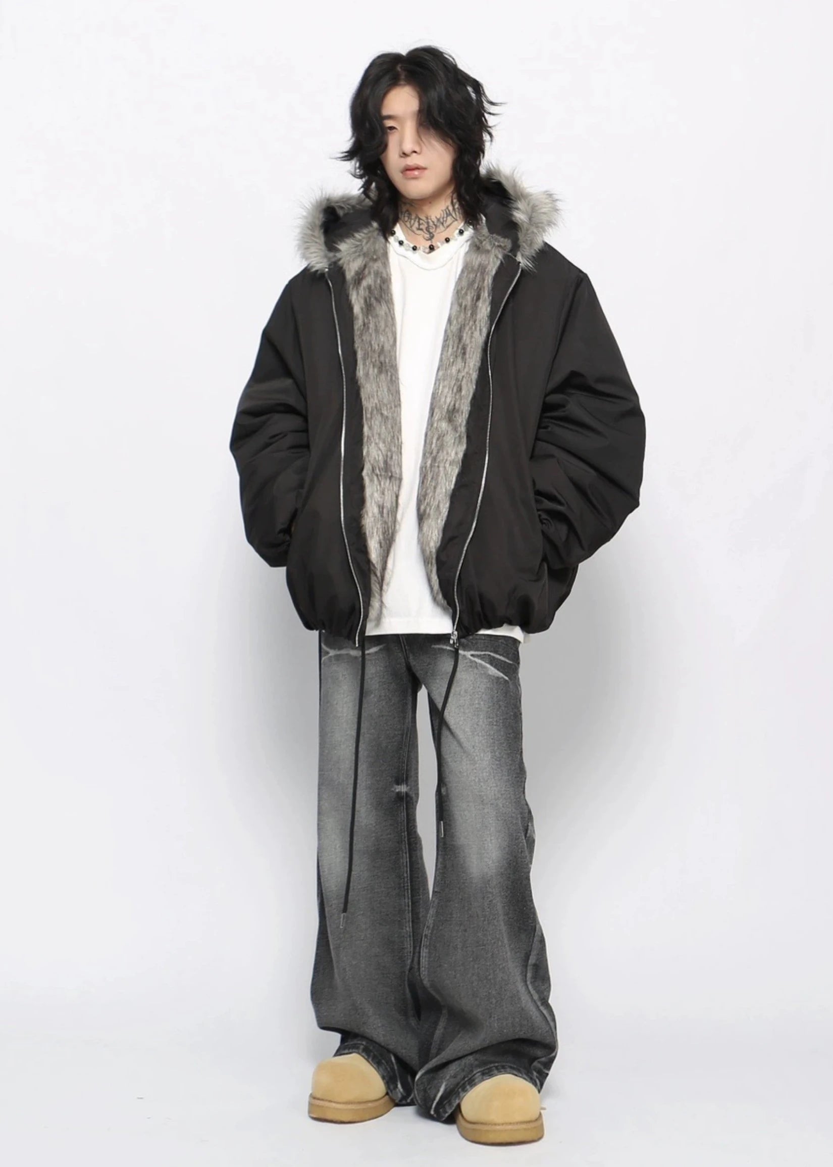 center fur jacket gm16352