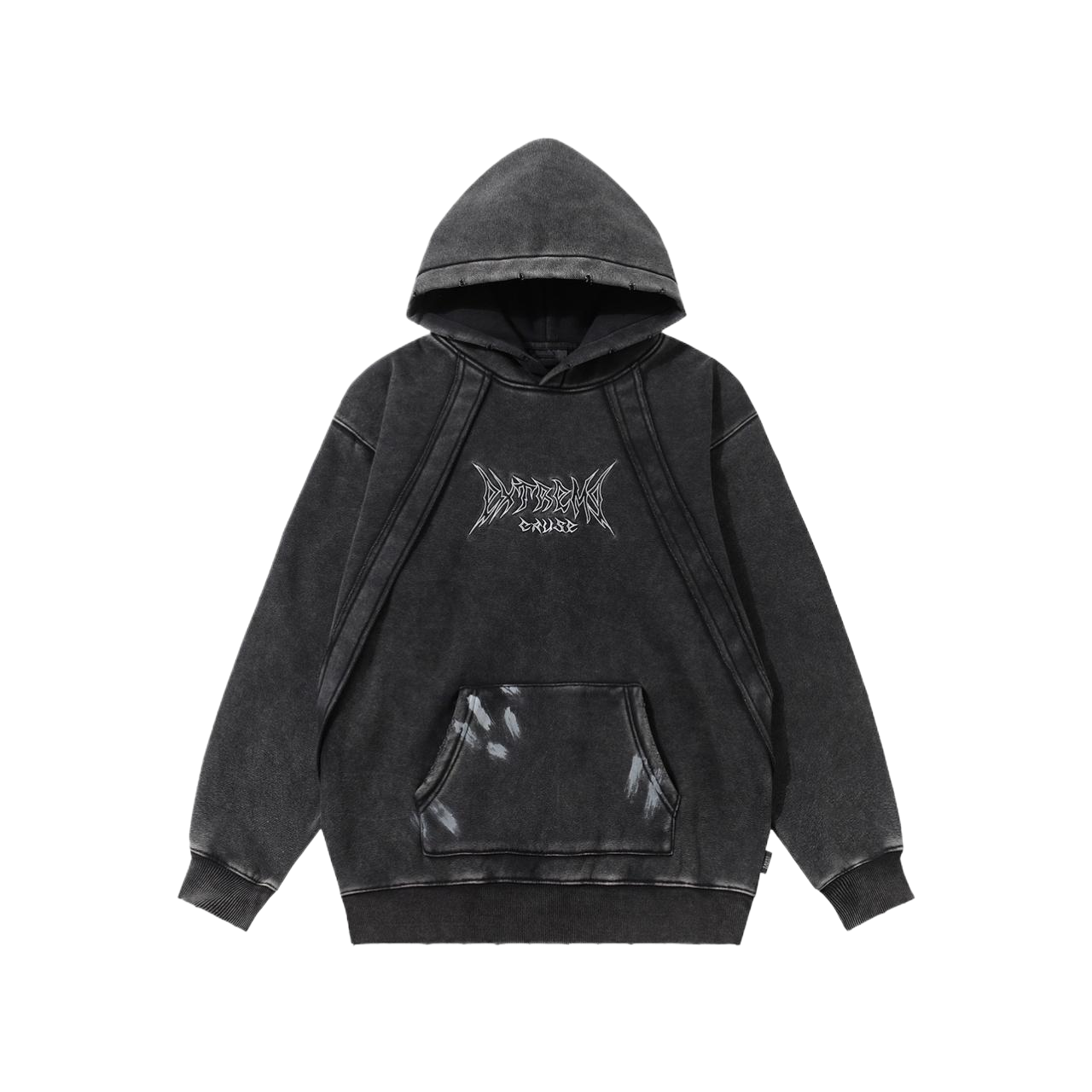 washed velvet hoodie gm16400