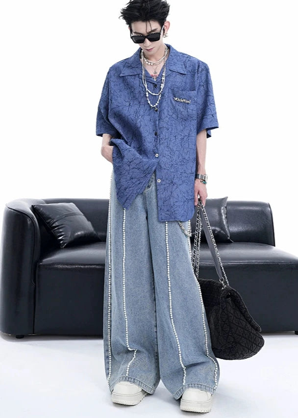 niche design pearl denim gm15405