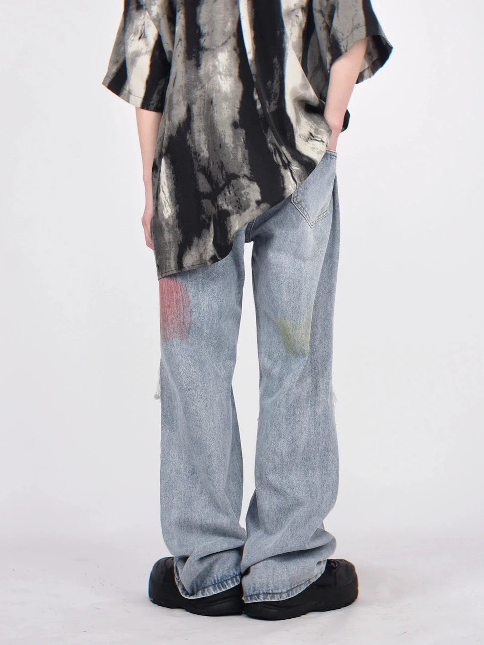 colorful damage denim gm15649