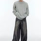 metal button design knitted sweater gm15345
