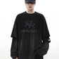 gradient washed fake two-piece T-shirt gm15532