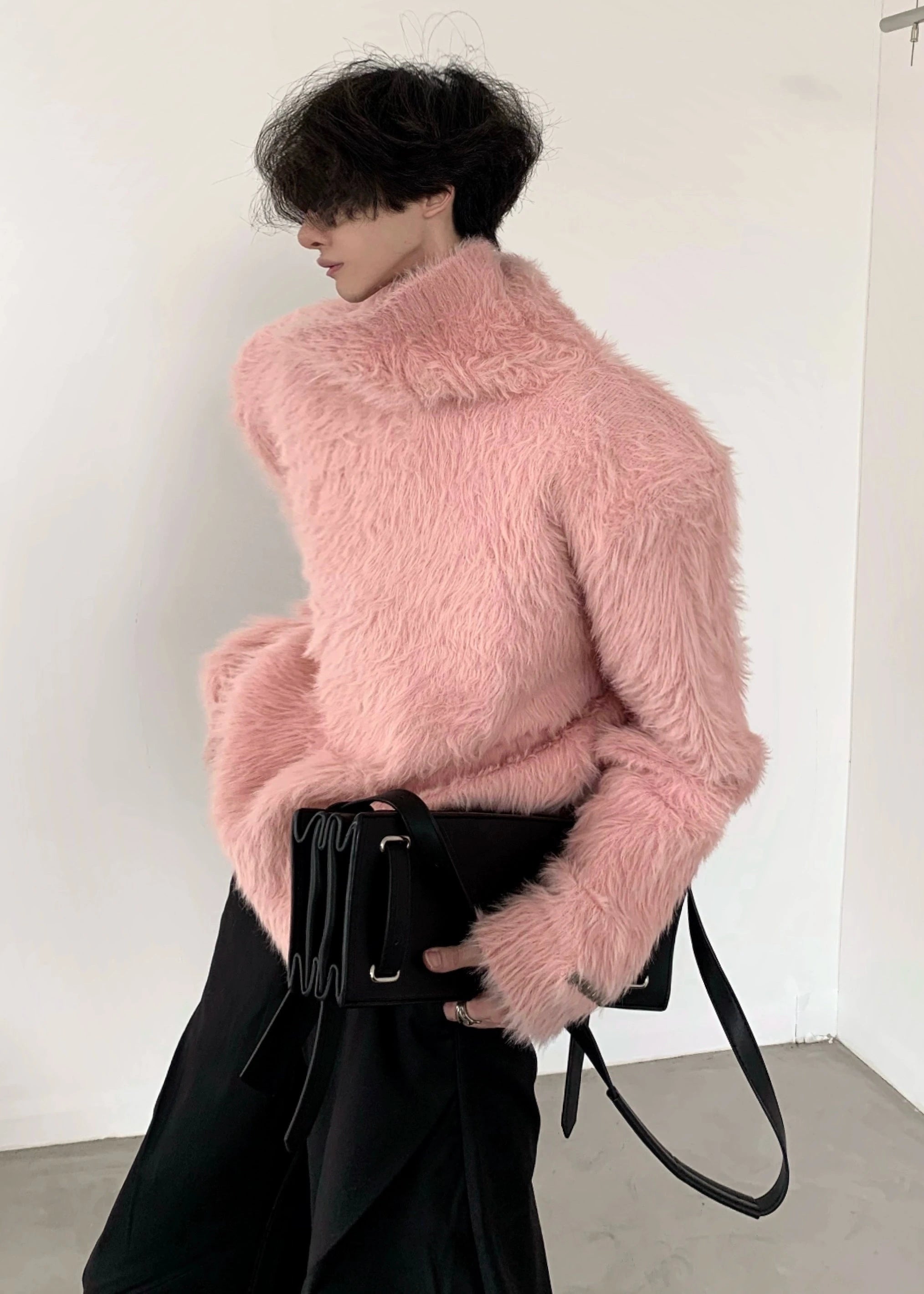 mink fur turtleneck sweater gm16322