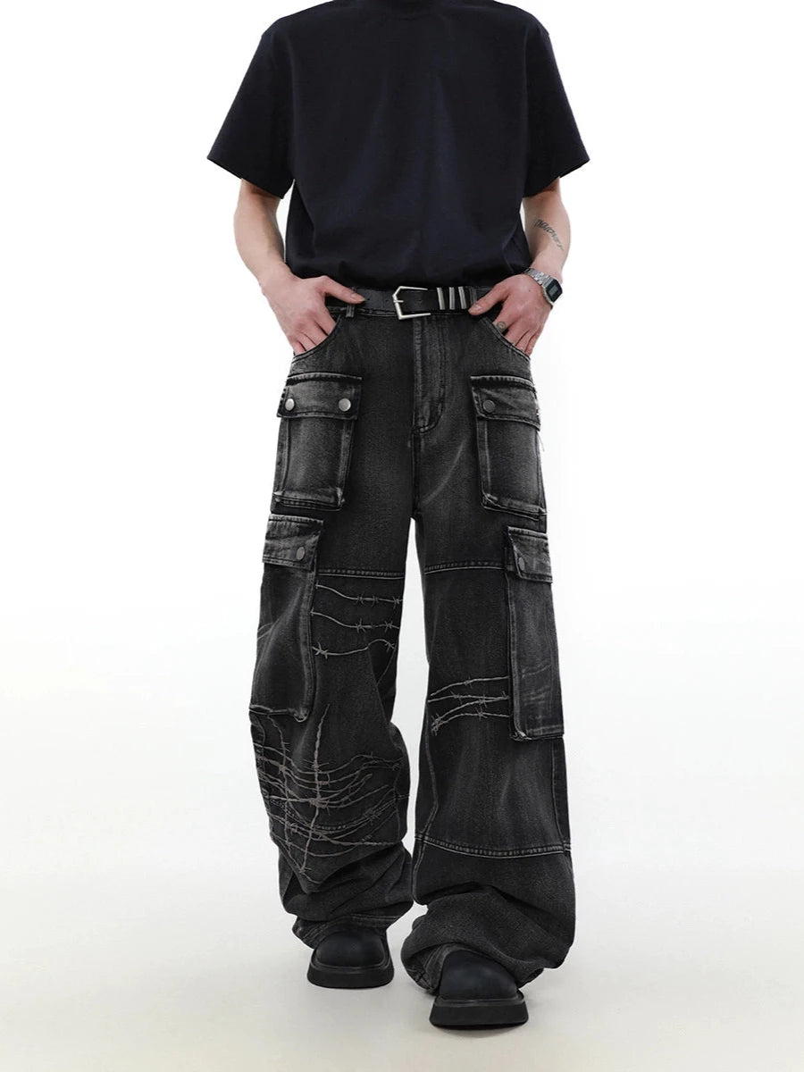 feeling of weight cargo denim gm15791