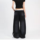 Side Stripe Letter Print Wide-Leg Sweat Pants gm16624