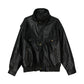 high neck leather jacket gm15578