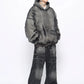 two-piece denim hoodie gm16132