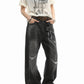 Distressed Faded Wide Leg Denim gm16620