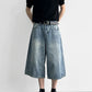 A-Line Wide Leg Cropped Denim gm16632