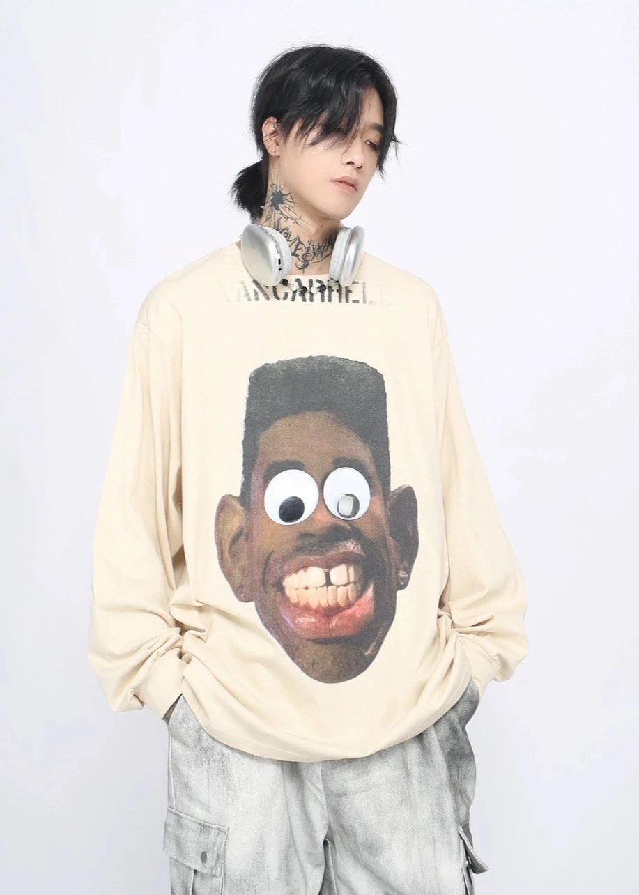 cartoon printed long-sleeved T-shirt gm16032