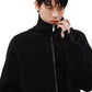 simple black zip sweat shirt gm15810