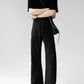 black micro-flared trousers gm15391