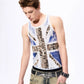British Flag Leopard Print Tanktop gm16424