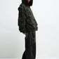 dark black wide denim pants gm16048