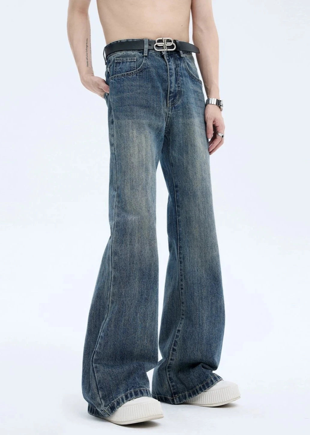 puree washed simple trousers gm15426