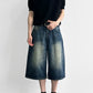 A-Line Wide Leg Cropped Denim gm16632