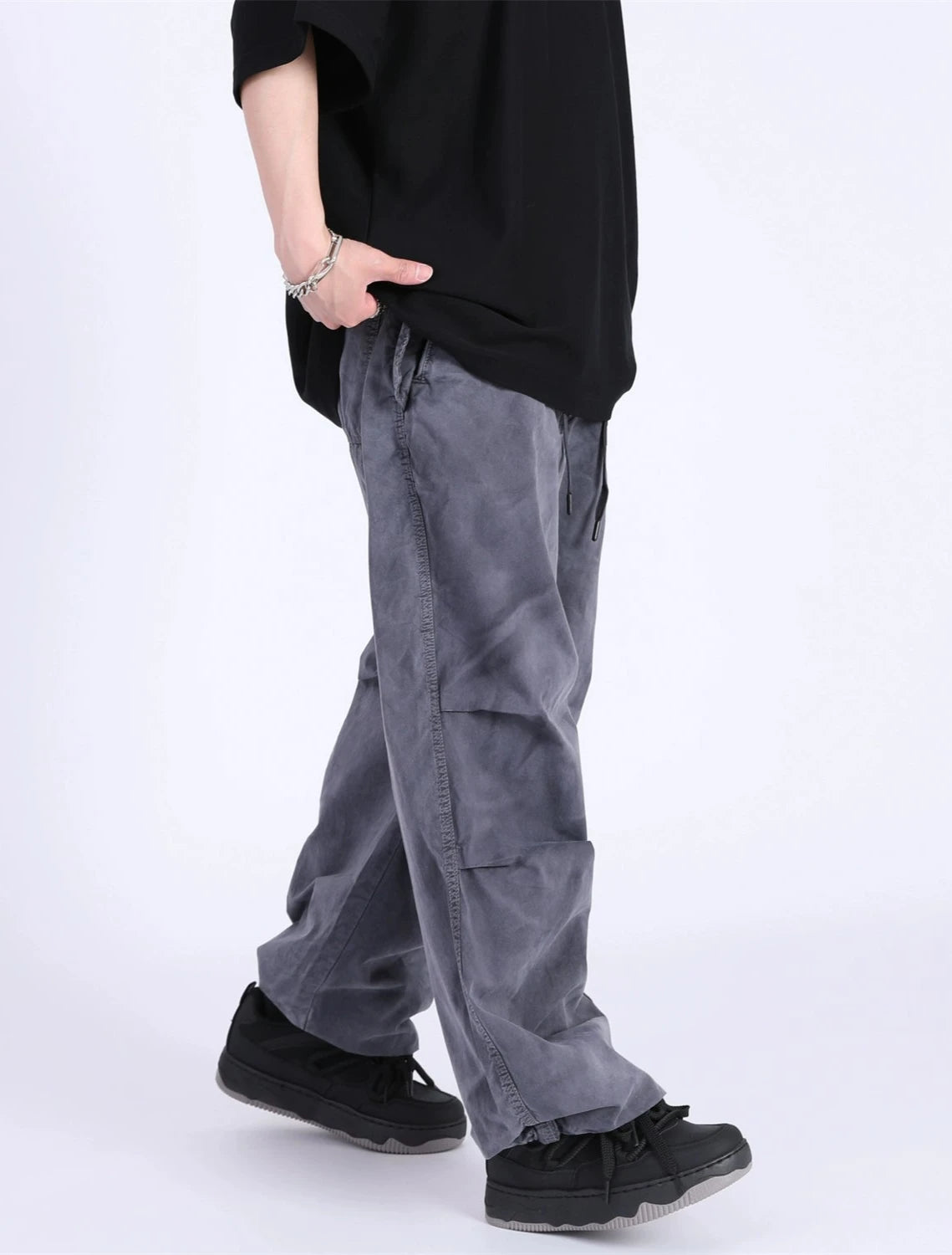 glittering wide long pants gm15439